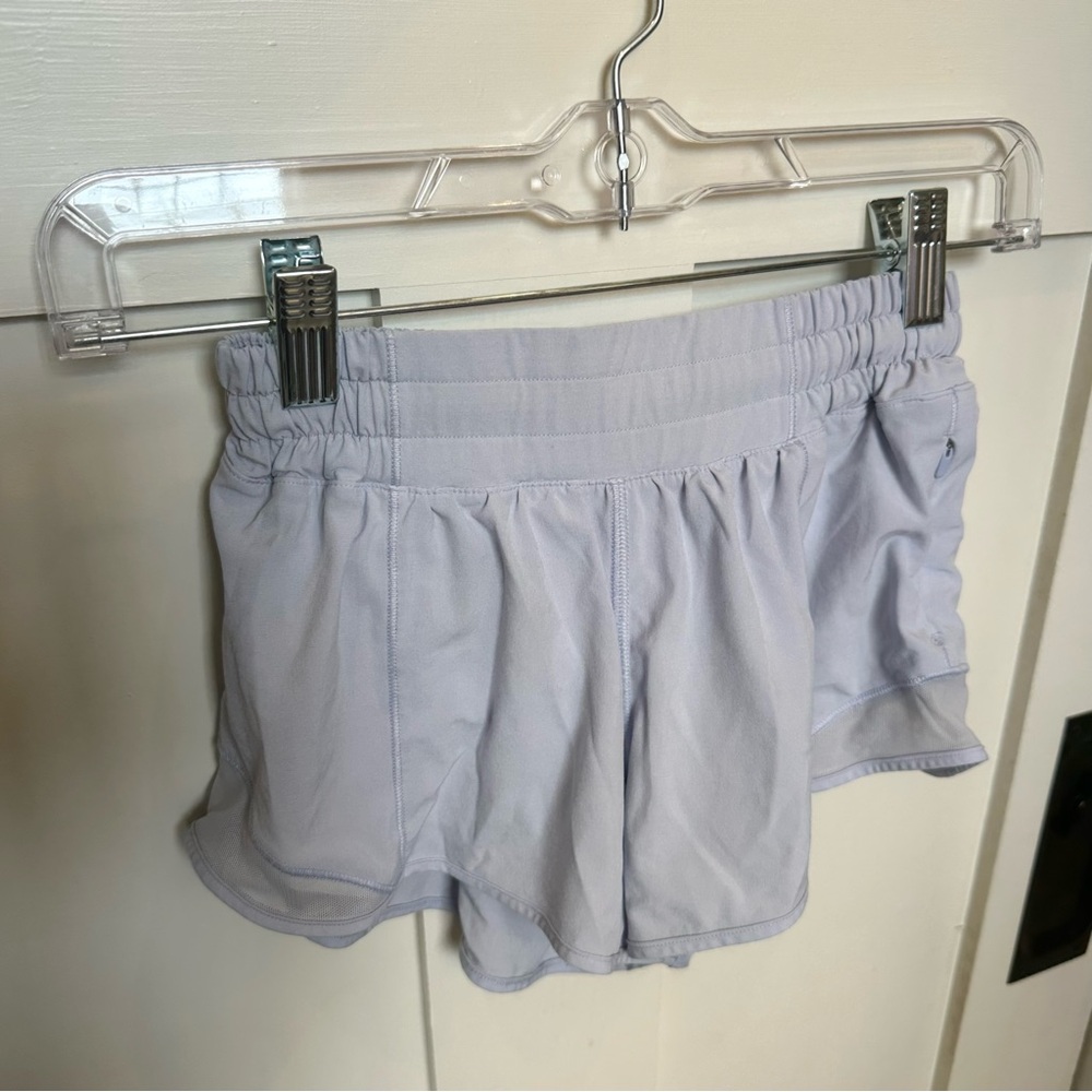 lululemon athletica Women's Hottie Hot Light Gray Athletic Shorts 2.5” Inseam